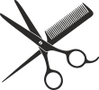 Kamm und Scheere